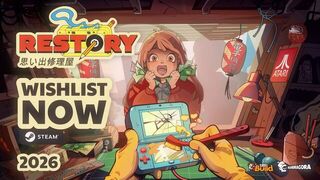 ReStory muestra su gameplay y nos invita a reparar consolas, móviles y tecnología retro en el Tokio de los 2000