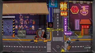 The game mexican Neon City Riders looking to be funded on Kickstarter